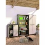 Mobiletto portaoggetti - KETER - TITAN - 44 x 80 x 182 cm - Grigio - immagine 2