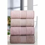 Set di 4 asciugamani per le mani - 50 x 85 cm - Talco - immagine 2