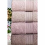 Set di 4 asciugamani per le mani - 50 x 85 cm - Talco - immagine 3