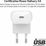 Caricabatterie da parete - BELKIN - USB-C - 30W - Bianco - immagine 4