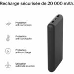 Batteria esterna - BELKIN - 20.000 mAh - USB-A e USB-C - 15 W - Nero - immagine 6