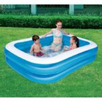 Piscina gonfiabile per bambini Bestway - Rettangolare - 201 x 150 x 51 cm - Blu