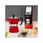 Caffettiera italiana - Bialetti - Moka Express - 3 tazze - Rossa - Alluminio lucido - immagine 6