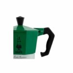 Caffettiera italiana - BIALETTI - La Mokina Italia - Adatta a tutti i piani cottura tranne induzione - 1 tazza - 40 ml - Verde / Rosso - immagine 2