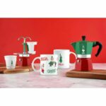 Caffettiera italiana - BIALETTI - La Mokina Italia - Adatta a tutti i piani cottura tranne induzione - 1 tazza - 40 ml - Verde / Rosso - immagine 4
