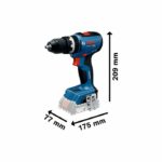 Trapano a percussione a batteria BOSCH PROFESSIONAL - GSB 18V-65 - 18V - Con 2 batterie GBA 18V 4.0Ah + caricabatterie GAL 18V-40, custodia L - immagine 3