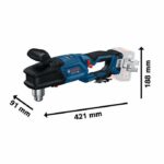Trapano angolare a batteria BOSCH PROFESSIONAL - GRD 18V-127- 18V - Batteria e caricabatteria non inclusi - immagine 3