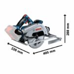 Sega circolare a batteria BOSCH PROFESSIONAL - GKS 18V-68 G - 18V - 190mm - Valigetta + Guida parallela + Lama + Spessore - immagine 3
