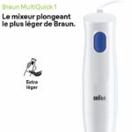 Frullatore a immersione - BRAUN - MultiQuick 1 MQ10.202M - 450 W - 1 velocità - Bianco - immagine 2