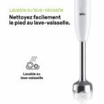 Frullatore a immersione - BRAUN - MultiQuick 1 MQ10.202M - 450 W - 1 velocità - Bianco - immagine 5