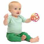 DISNEY BABY - WINNIE - O Ball Palla per la motricità fine, rossa e gialla, 0M+ - immagine 3