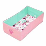 DISNEY BABY - MINNIE, Vaschetta per il bagnetto pieghevole per neonati - Portatile - Rivestimento impermeabile - Facile da pulire - Scarico facile