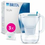 Caraffa filtrante per acqua BRITA - Stile blu - Capacità 2,4 l (acqua filtrata 1,4 l) - 3 mesi MAXTRA PRO