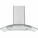 Cappa decorativa - CONTINENTAL EDISON - CEH60GS2 - Classe A - 60 x 47 x 50/84 cm - Acciaio inox / Vetro