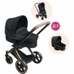 Passeggino 3 in 1 - COROLLE - Cybex Priam - Per bambole da 36 a 42 cm - Grigio - Dai 3 anni