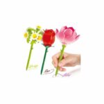 Canal Toys - BLOOM - Penna a forma di fiore con cui creare il tuo disegno - Confezione da 3 - Rosa, Loto e Margherita - Inchiostro glitterato e profumato - BLM 002 - immagine 5