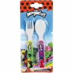 Set di stoviglie - FUN HOUSE - MIRACULOUS LADYBUG - Bicchiere, Piatto fondo Ø16 cm, Piatto piano Ø22 cm, Posate, Borraccia, Tazza, Portapranzo - immagine 4