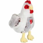 Pollo di peluche - GIPSY TOYS - Emette suoni - 22 cm - Bianco/Marrone