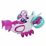 Veicolo elicottero Ghost-Spider con personaggio da 7,5 cm e accessori, giocattoli per bambini dai 3 anni in su, Spidey e i suoi straordinari amici - immagine 2