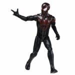 Action figure di Miles Morales da 30 cm, serie Titan, giocattoli di supereroi per bambini, Marvel Spider-Man, dai 4 anni in su - immagine 3