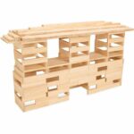 JEUJURA - Set di costruzioni in legno - TECAP Classic - 300 pezzi - Età 3+ - immagine 3