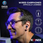 Cuffie - Cablate - Konix - PSG - Driver da 10 mm - Microfono integrato - Connessione jack da 3,5 mm - Cavo da 1,4 m - Blu - immagine 3