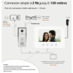 Videocitofono - KYF - Cablato - Connessione Wi-Fi - Touchscreen da 7" - 2 fili - immagine 2