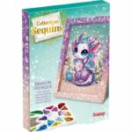 Kit creativo - LANSAY - Collezione di paillettes incantevoli - Drago - Età 6+