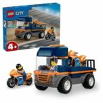 LEGO City 60491 Trasportatore di motociclette - Giocattolo da costruzione per bambini dai 4 anni in su - Idea regalo