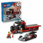 LEGO City 60493 Camion F1 con auto da corsa Audi F1 - Giocattolo per bambini dai 7 anni in su - Regalo
