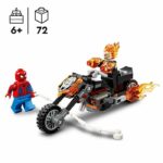 LEGO | Marvel 76335 Spider-Man e la sua motocicletta contro Ghost Rider - Giocattolo per bambini e bambine dai 6 anni in su - immagine 2
