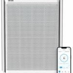 Purificatore d'aria - Levoit - Everest Air - Filtrazione a 3 stadi - Adatto per stanze fino a 130 m² - Modalità notturna - 70 W - Grigio