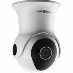 Telecamera di sorveglianza connessa - LINK2HOME - 1080p - Rotazione 355°/85° - IP65 + scheda SD da 16 GB
