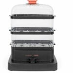 Vaporiera - LIVOO x Marmiton - DOC300 - 1000 - 1200 W - 3 cestelli per la cottura a vapore - Capacità totale 12L
