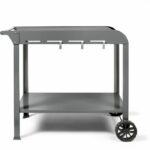 Carrello plancha - LIVOO - GS168G - 2 ruote dentate ø 14,5 cm - Ripiano superiore 70 x 50 cm - Ripiano inferiore 79 x 49 cm