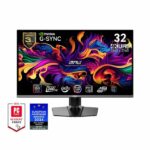 Monitor per PC da gioco - MSI - 31,5" - UHD - 240Hz - Pannello QD-OLED - 0,03 ms - Altezza regolabile - MPG 321URX QD-OLED