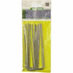 NATURE Set di 10 clip metalliche per fissaggio a pavimento - Ø 3 mm / H 14 x 3 cm - immagine 2