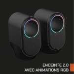 Altoparlanti da gioco Bluetooth - NOVA GAMING - Cygnus - LED RGB - Nero - immagine 2
