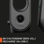 Altoparlanti da gioco Bluetooth - NOVA GAMING - Cygnus - LED RGB - Nero - immagine 4