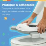 Vasino da viaggio portatile NUBY per bambini piccoli - Con borsa portaoggetti - Grigio/Bianco - immagine 4