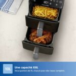 Friggitrice ad aria PHILIPS - Serie 4000 Vertical Duo NA461/00 - Capacità 10 litri - Doppio serbatoio - 2750 W - immagine 2