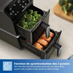 Friggitrice ad aria PHILIPS - Serie 4000 Vertical Duo NA461/00 - Capacità 10 litri - Doppio serbatoio - 2750 W - immagine 6