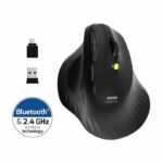 Mouse wireless - PORT Designs - 910200 ERGO - Bluetooth e 2,4 GHz - Nero - immagine 4