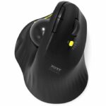 Mouse wireless - PORT Designs - 900719 TRACKBALL ERGO - Bluetooth e 2,4 GHz - Ricaricabile - Nero
