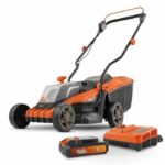 Dual Power PowdPGLWS1 PowdPGLWS1 TATTERE TATTERE - Mucano da 20 V sul prato, 340 mm Ø, batteria e caricabatterie inclusi