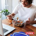 Set di 2 contenitori quadrati per alimenti - PYREX - COOK & GO - Ermetici - 0,8 L e 1,9 L - Vetro - immagine 3