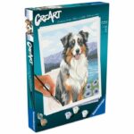 Ravensburger  CreArt 24x30 cm  Adulto  Dipingi con i numeri  Pastore australiano  Hobby creativo  12023114 - immagine 2