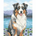 Ravensburger  CreArt 24x30 cm  Adulto  Dipingi con i numeri  Pastore australiano  Hobby creativo  12023114 - immagine 3