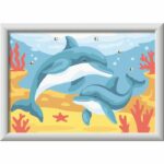 Ravensburger  CreArt Kids 13x18cm  Dipingi con i numeri  Delfini e coralli  Kit di pittura con i numeri  Dai 7 anni in su  12023220 - immagine 2