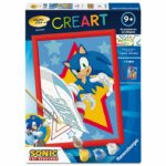 Ravensburger  CreArt Kids 18x24cm  Dipingi con i numeri  Sonic  Kit di pittura con i numeri  Dai 7 anni in su  12023230